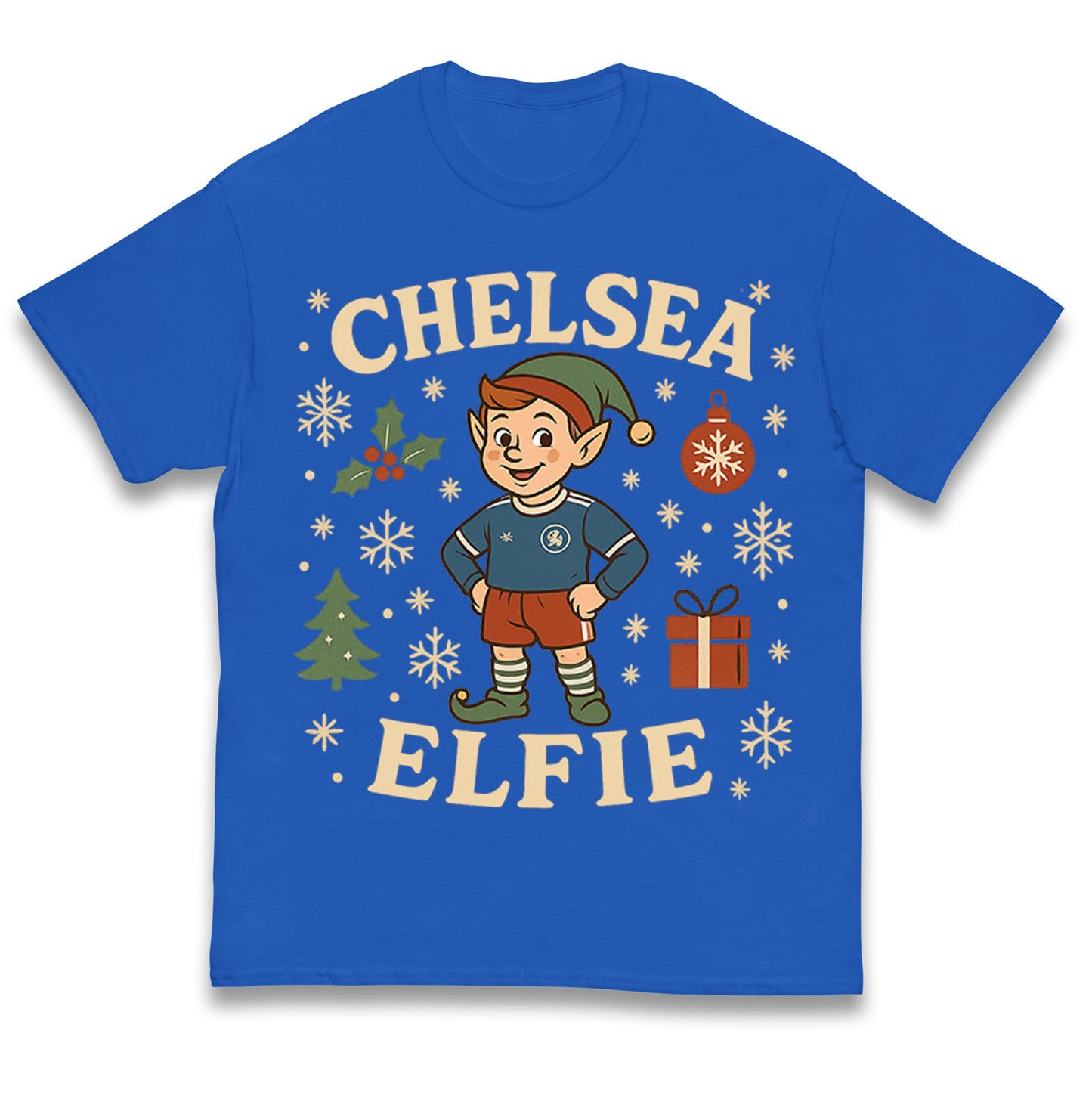 Chelsea FC Christmas Kids T Shirt