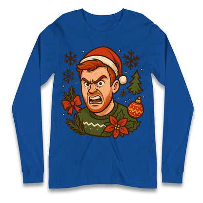 Angry Ginge Christmas Longsleeve T Shirt