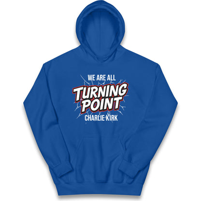 Turning Point Charlie Kirk Kids Hoodie 
