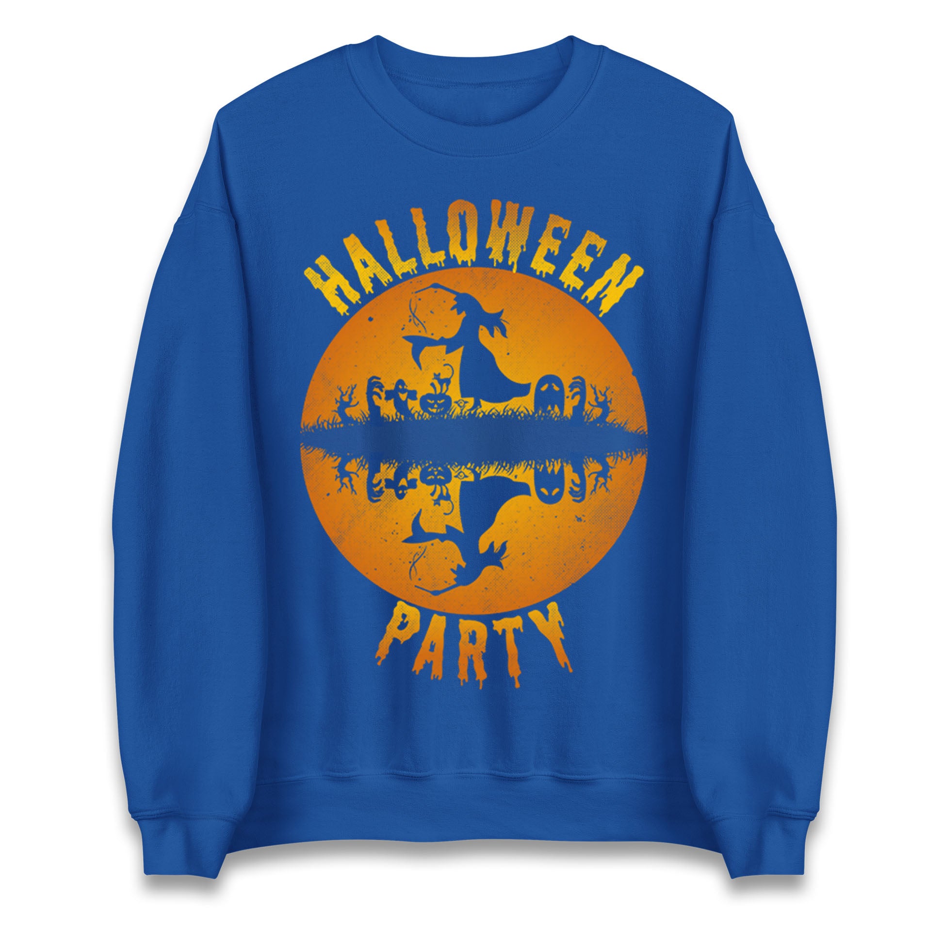 Scary Witch Halloween Party Sweatshirt
