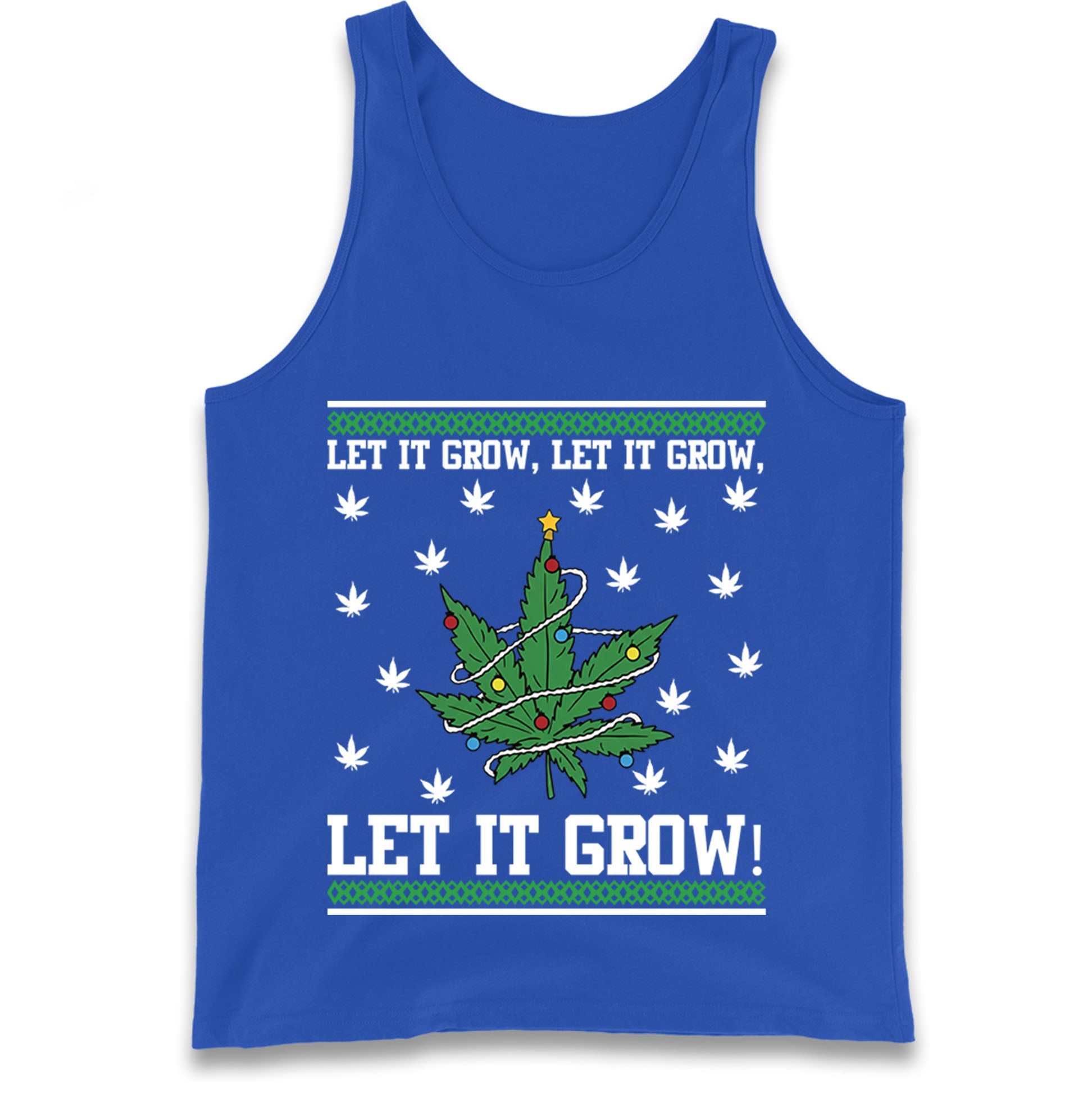 Cannabis Christmas Tank Top