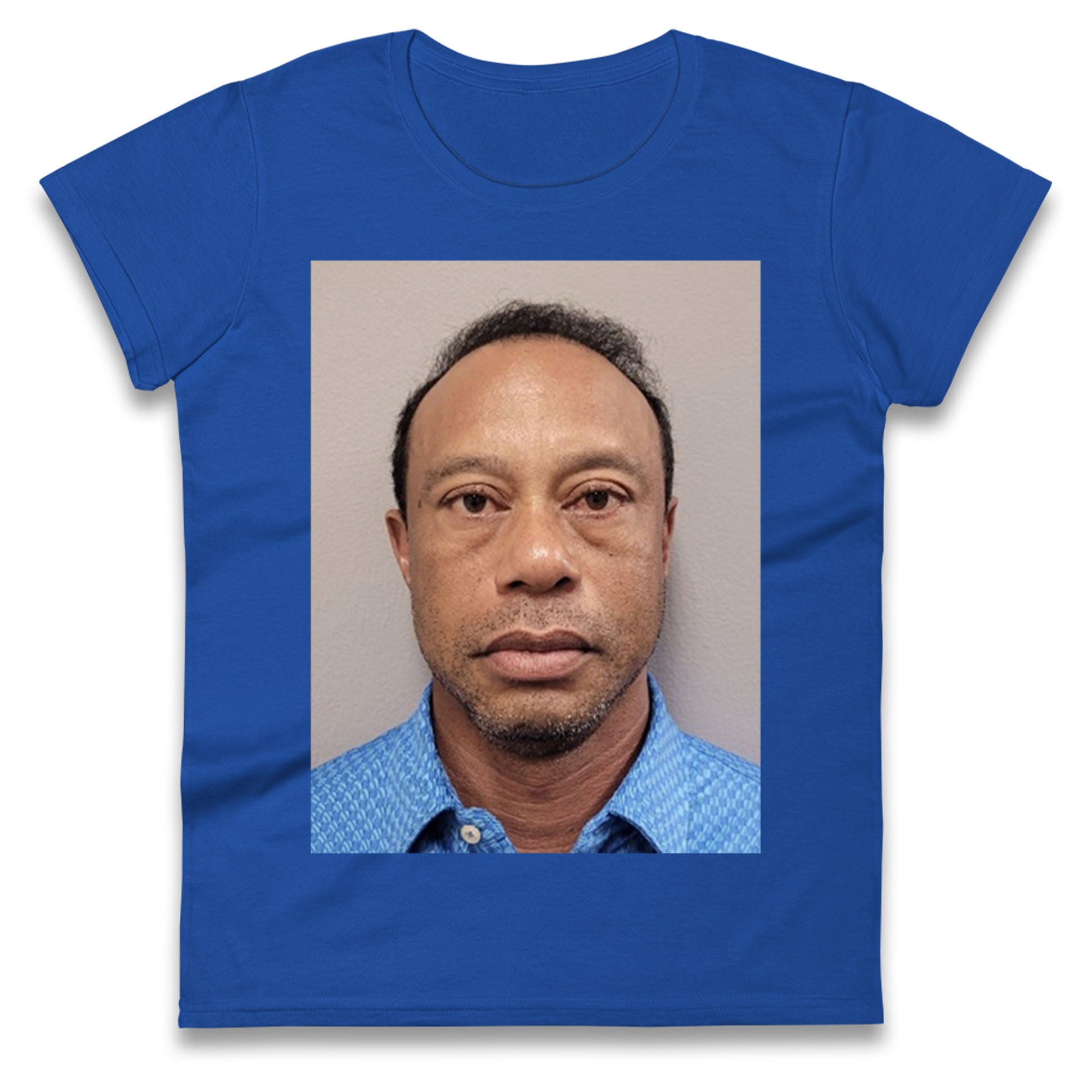 Tiger Woods Mugshot Ladies T Shirt
