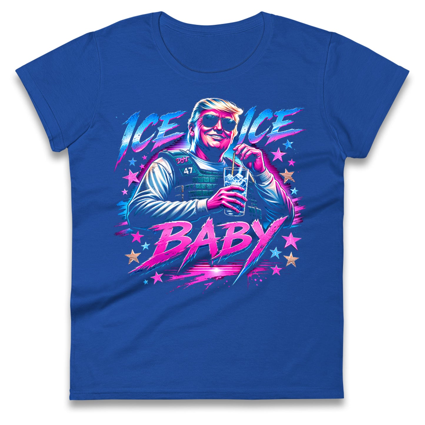 Donald Trump Ice Ice Baby Ladies T Shirt