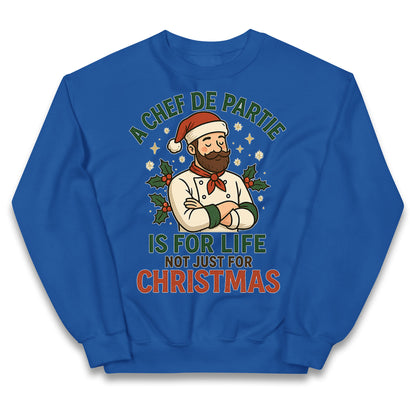 Chef De Partie Christmas Kids Jumper 