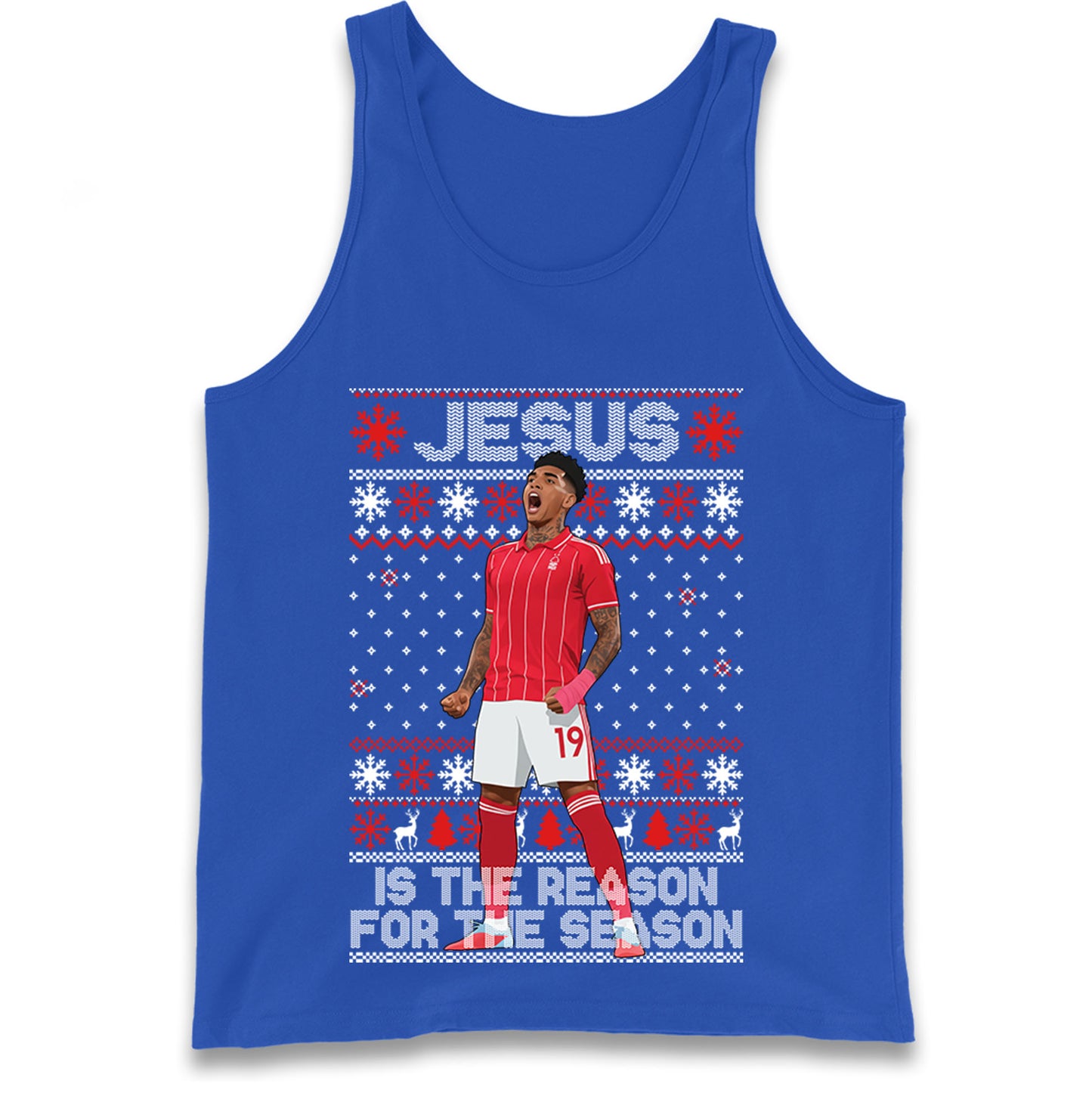 Nottm Forest FC Christmas Tank Top