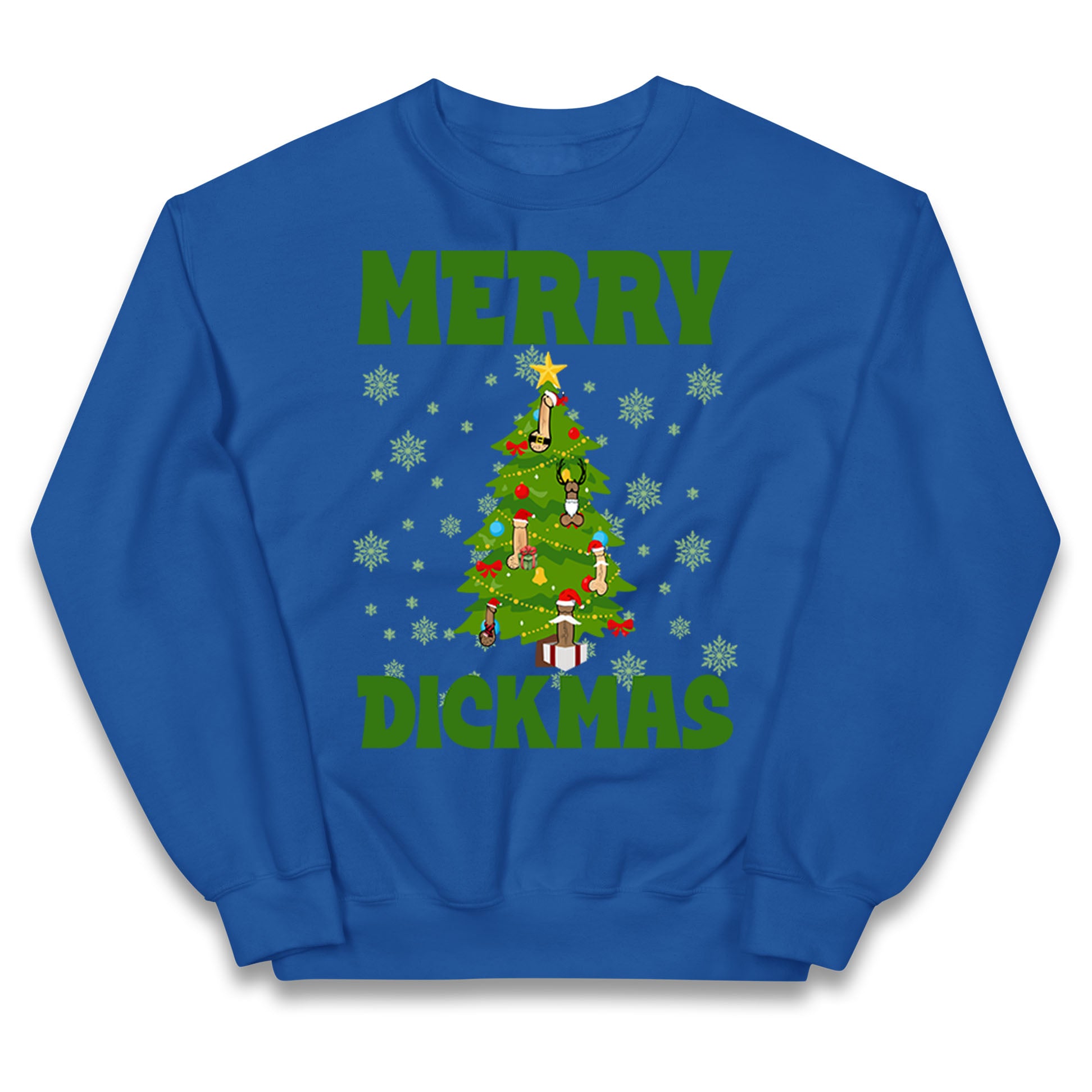 Merry Dickmas Funny Christmas Jumper