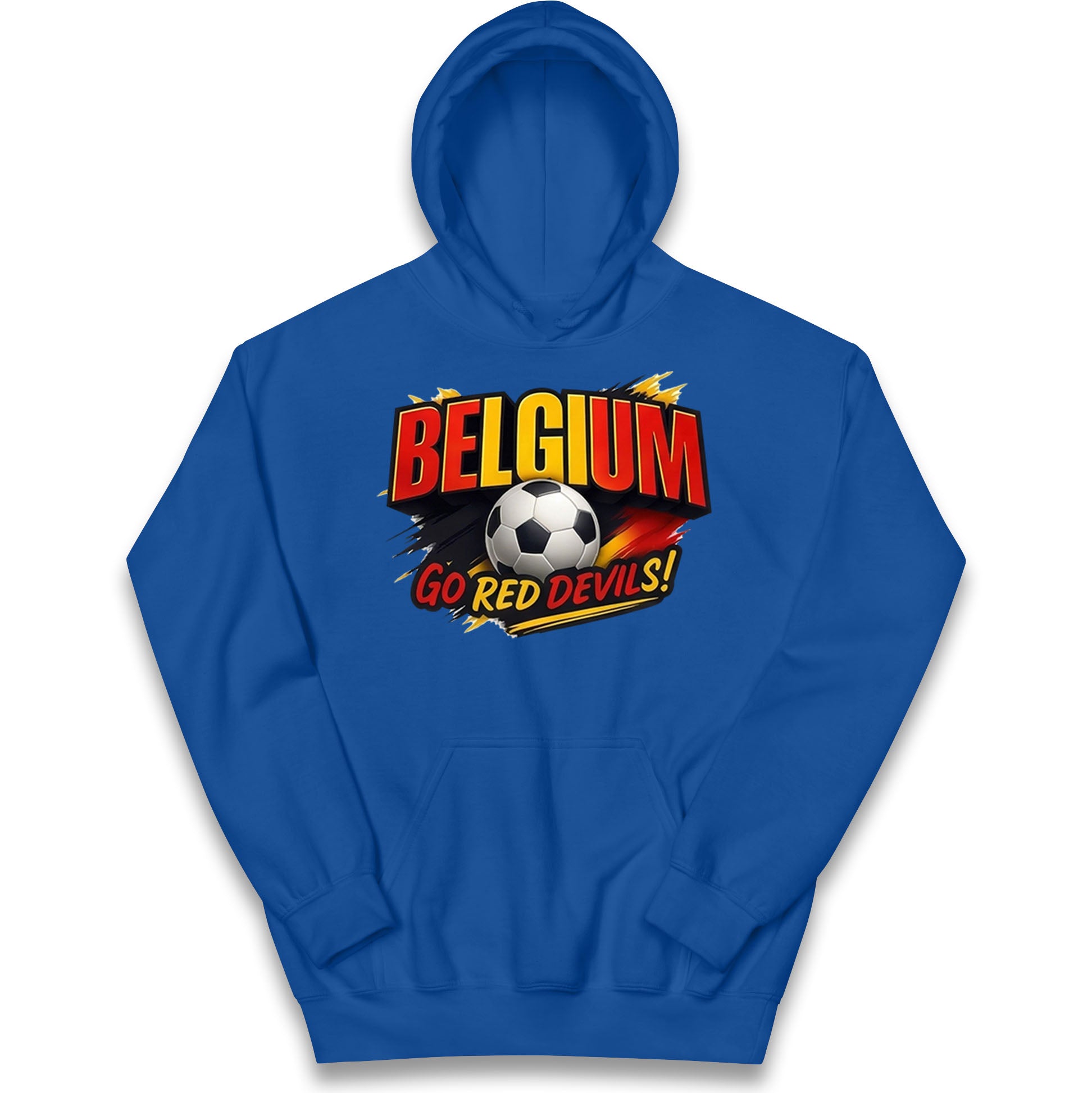 Belgium Retro Football Kids Hoodie