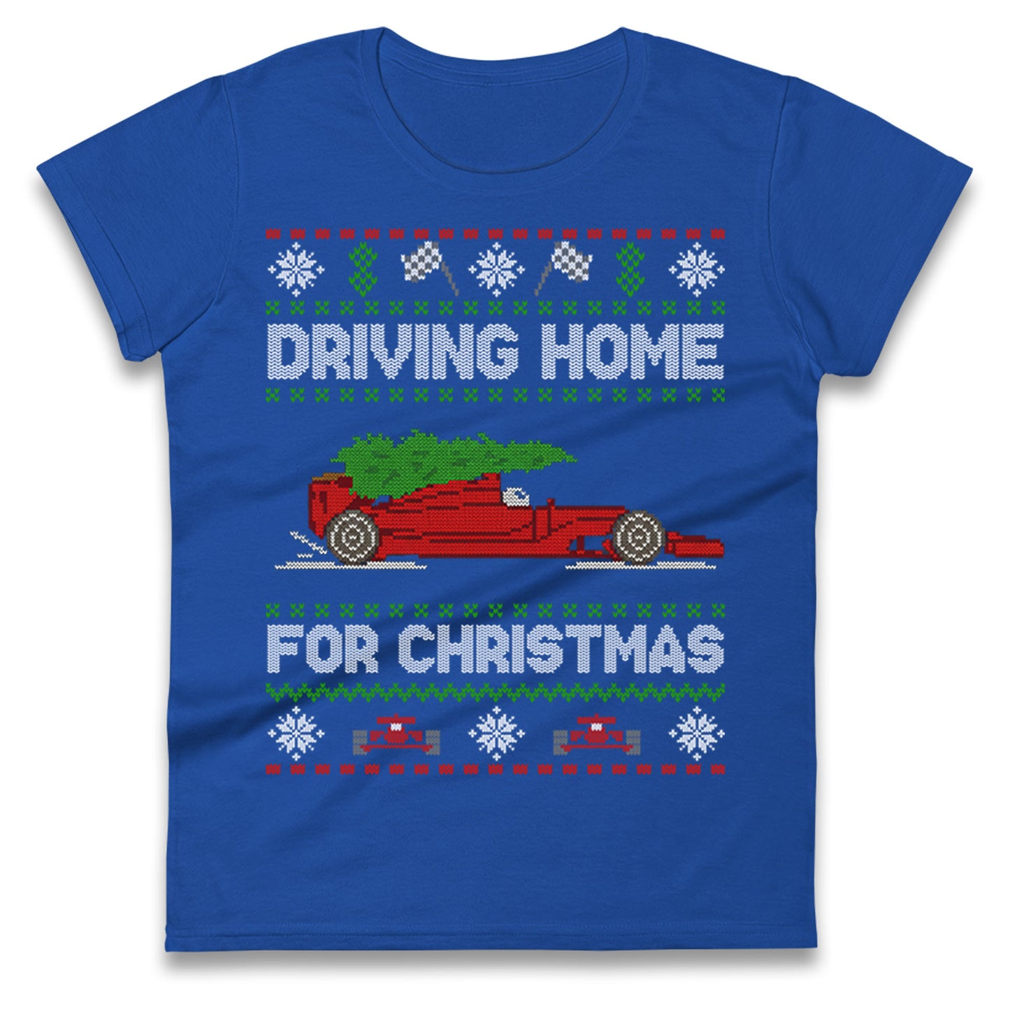 F1 Christmas Ladies T Shirt