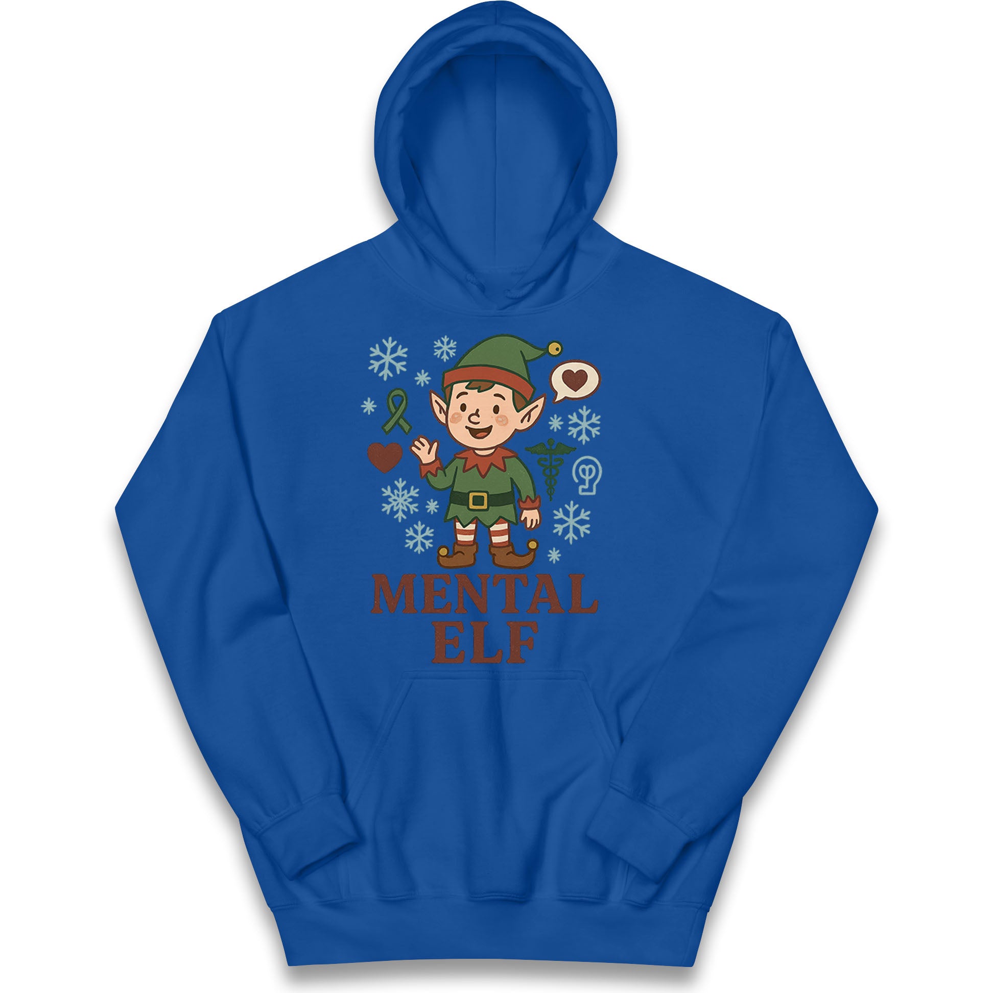 Mental Health Christmas Kids Hoodie