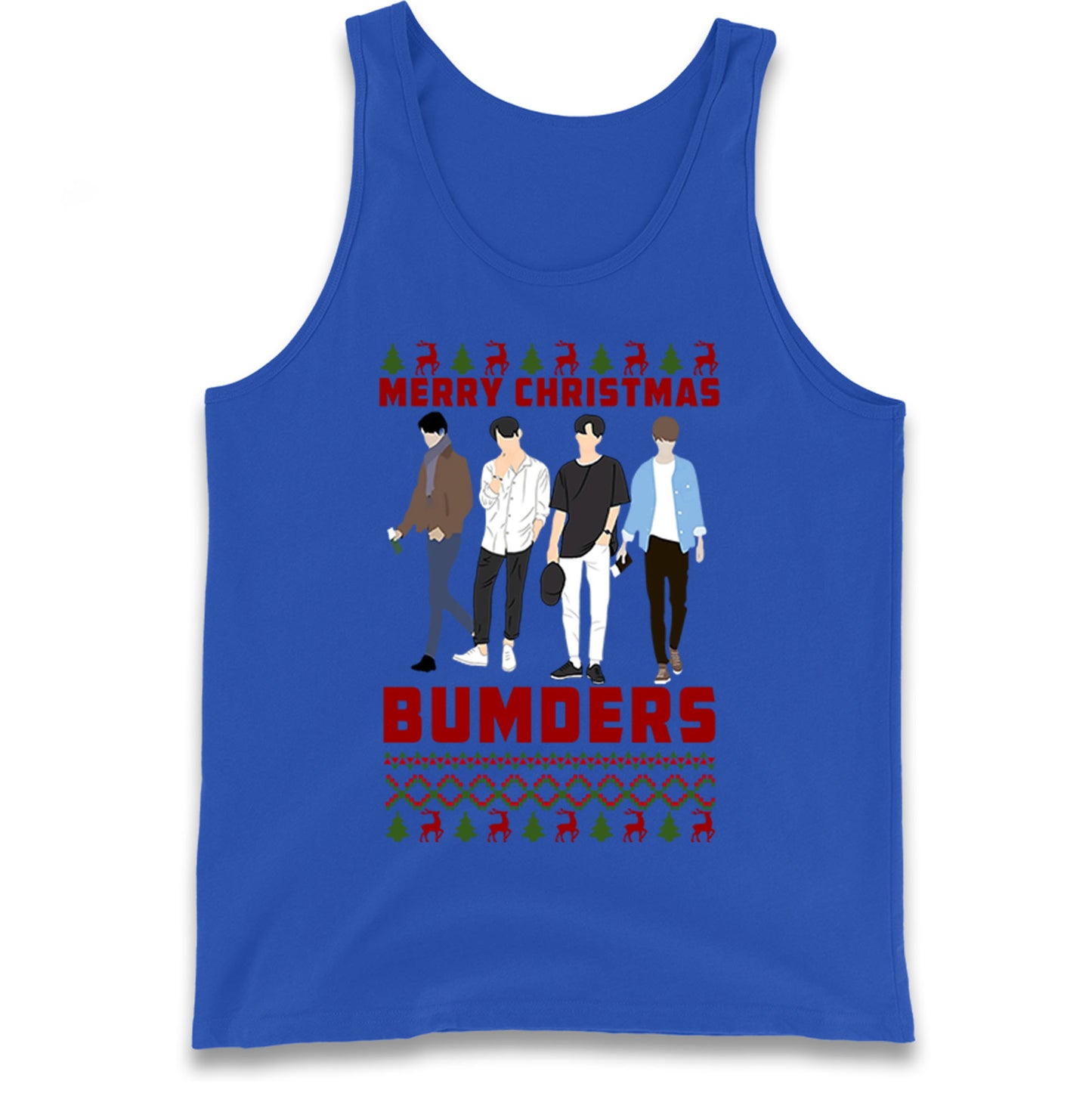Merry Christmas Bumders The Inbetweeners Tank Top