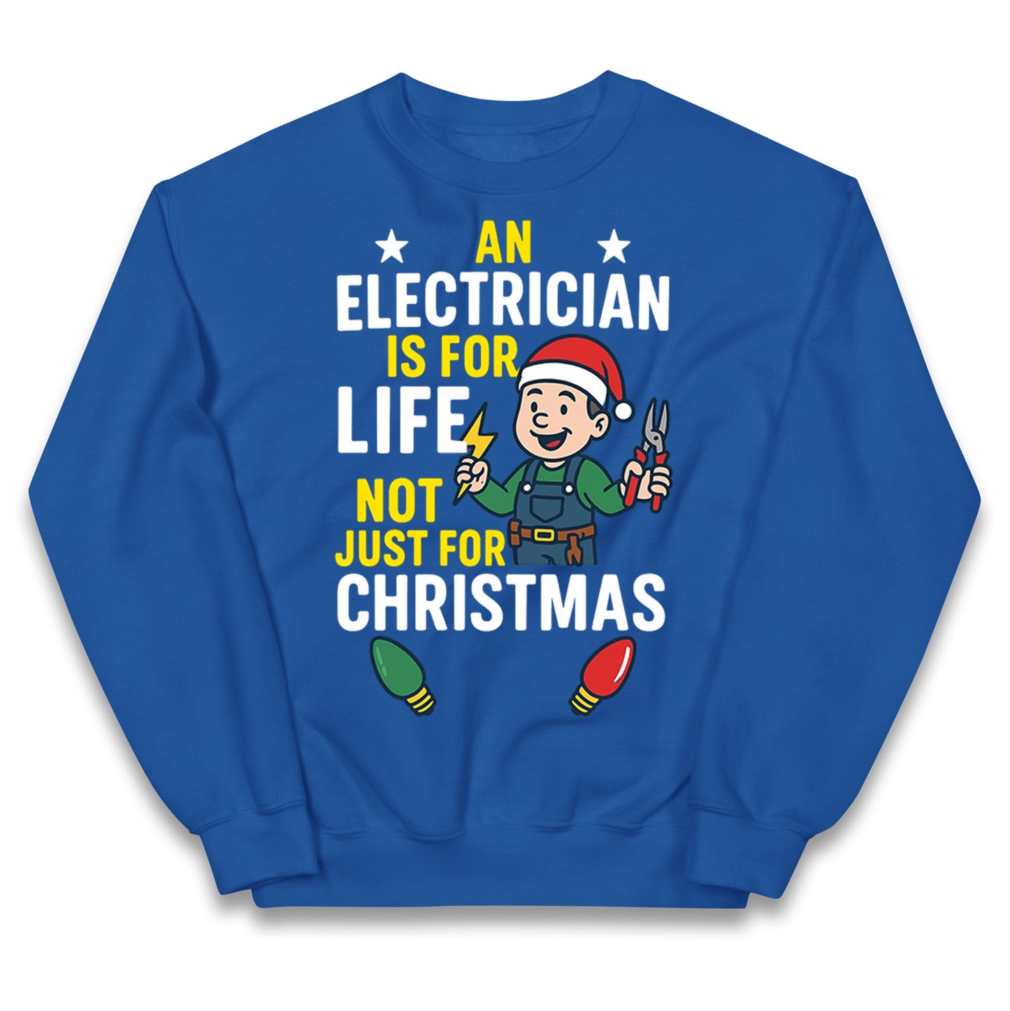Electrician Christmas Kids Jumper