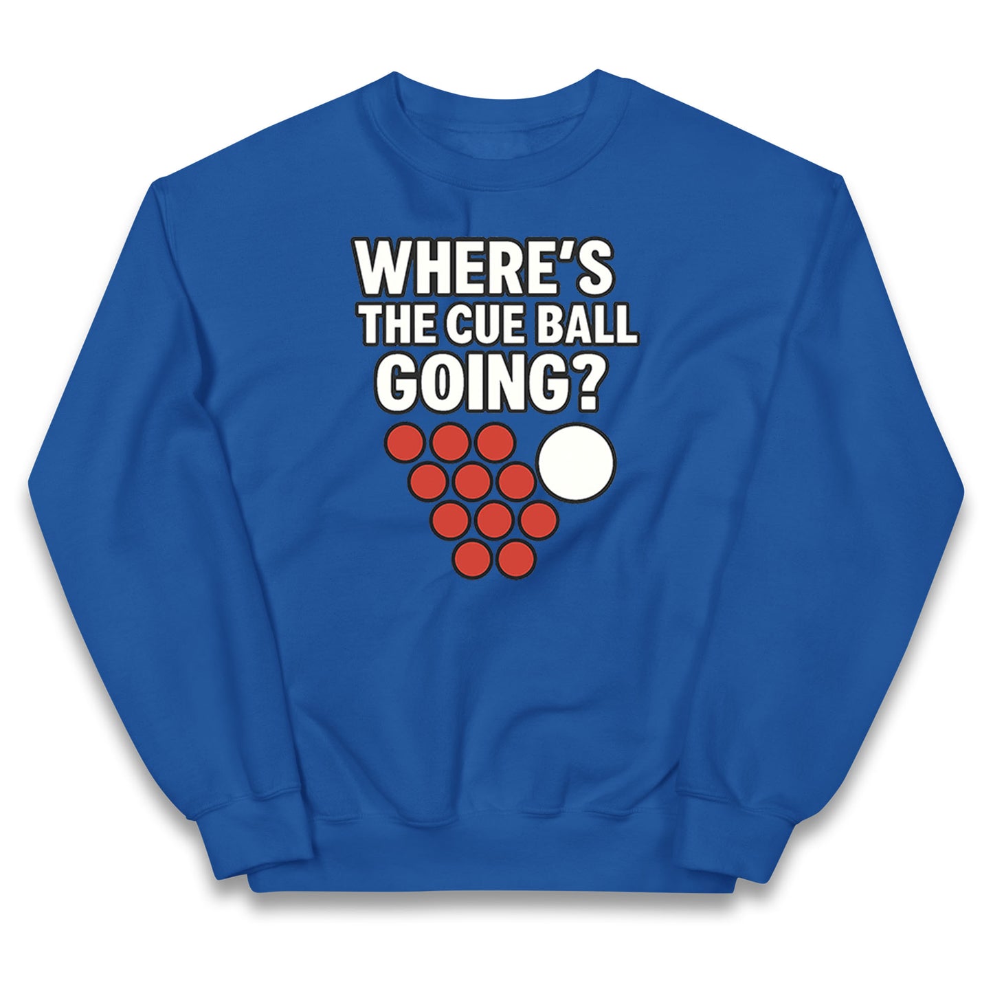 Where’s The Cue Ball Going Kids Jumper