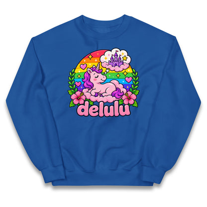 Delulu Unicorn Kids Jumper