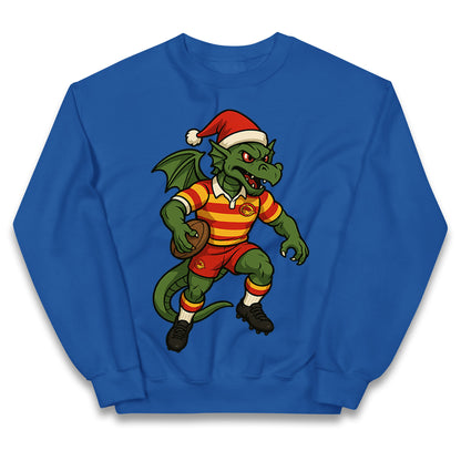 Catalans Dragons Christmas Kids Jumper