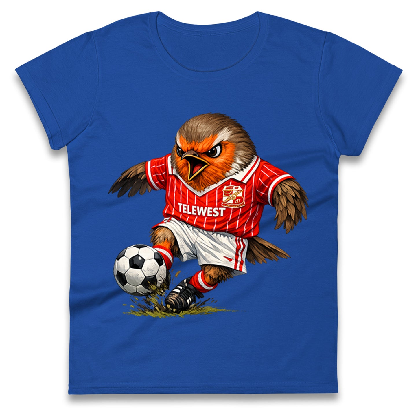 Classic Swindon Town Football Ladies T Shirt 