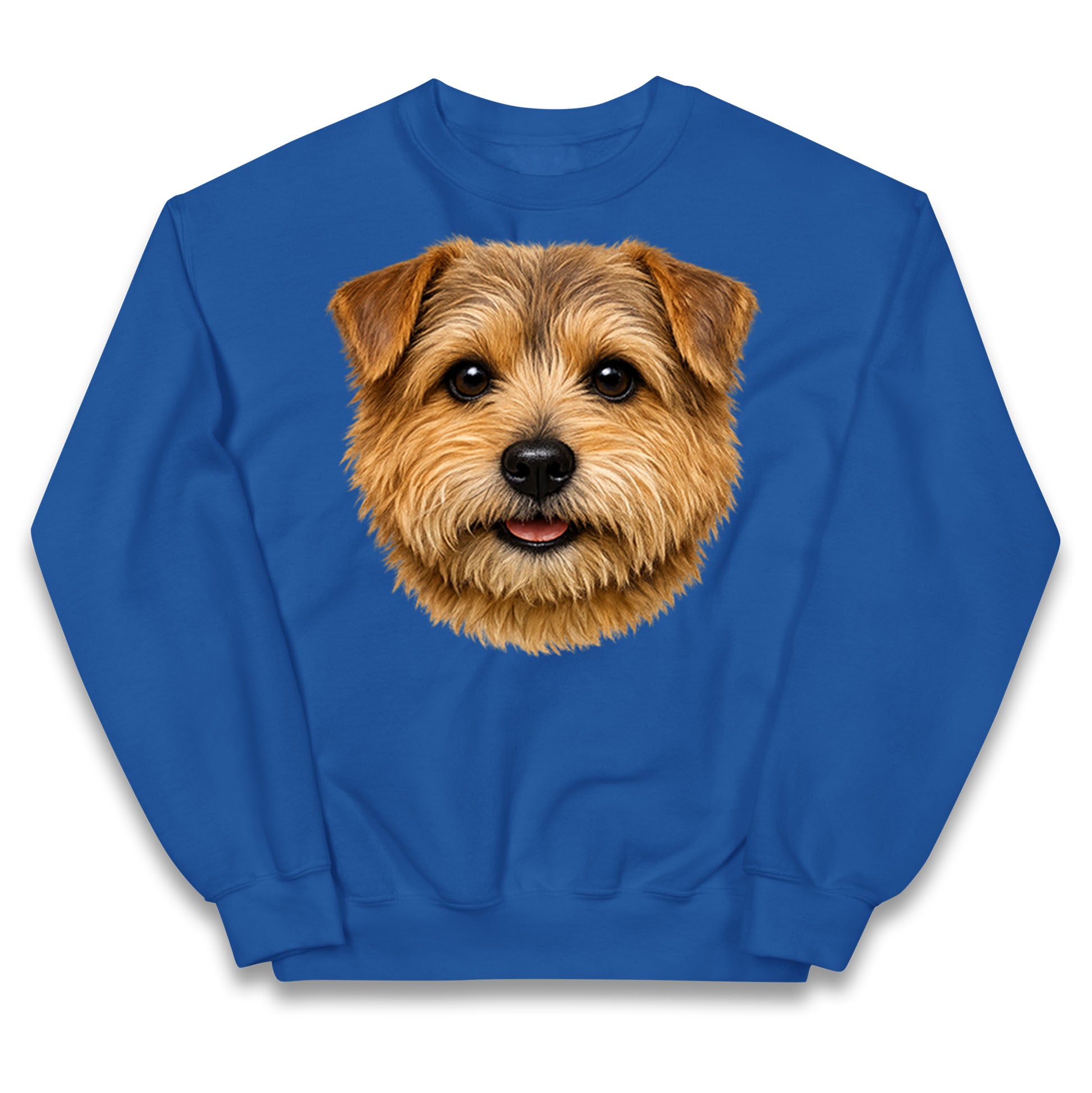 Norfolk Terrier Dog Face Kids Jumper 