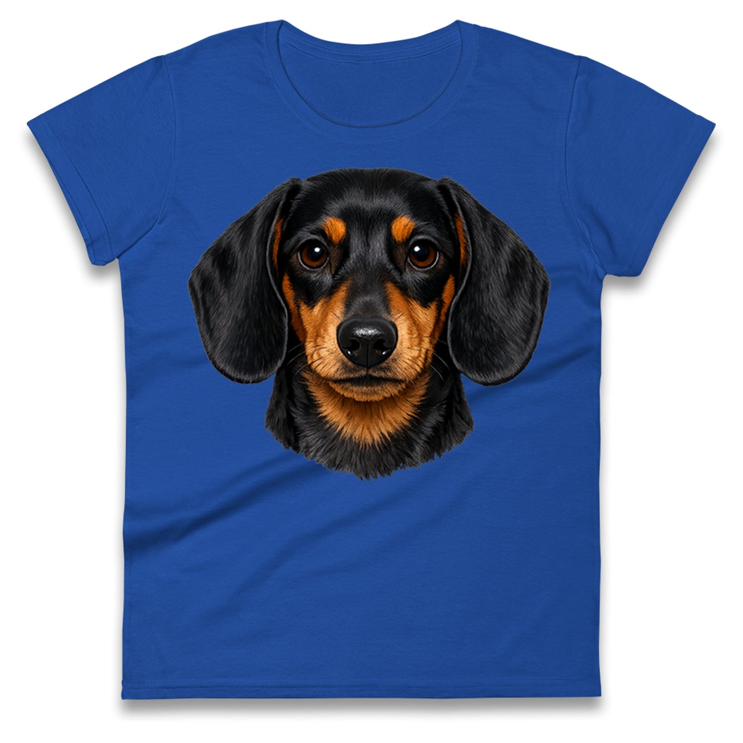 Dachshund Dog Face Ladies T Shirt
