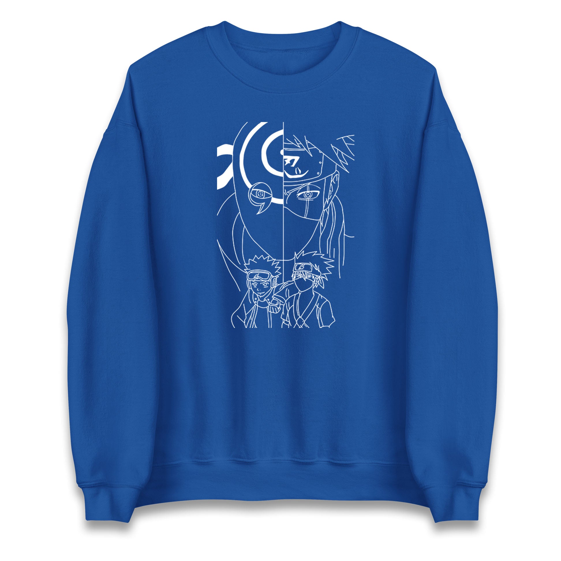 Naruto Shippuden Sweatshirt Obito Uchiha, Kakashi Hatake, And Friends Top