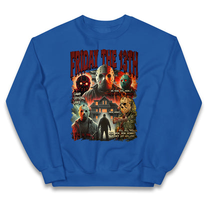 Jason voorhees Friday The 13th horror Halloween Bootleg Kids Jumper
