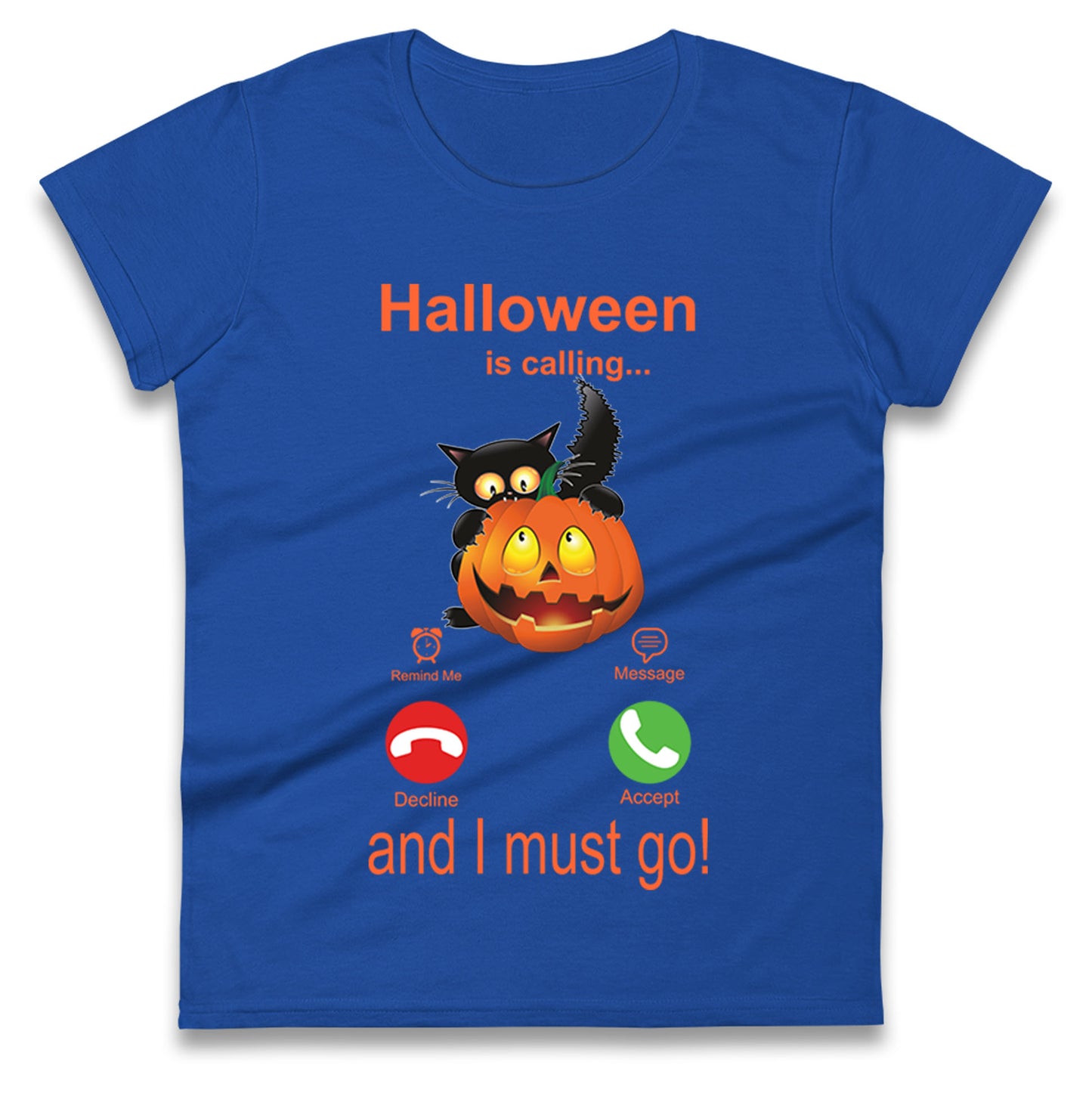 Halloween Is Calling Womens t shirt
