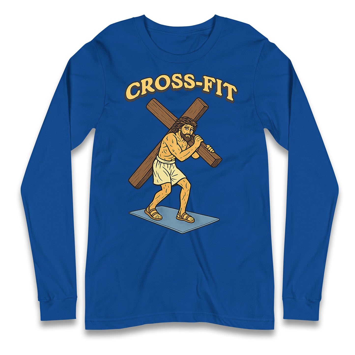 Jesus Cross Fit Longsleeve T Shirt 