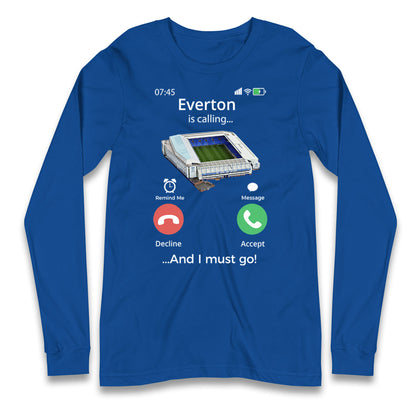 everton long sleeve jersey