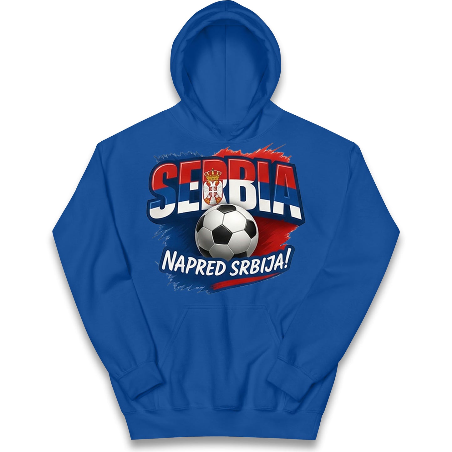 Serbia Retro World Cup Kids Hoodie