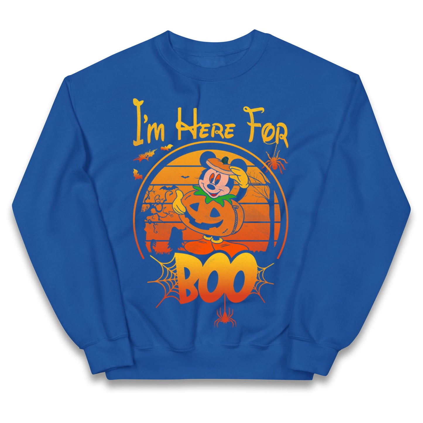Mickey Mouse Im Here For Boo Halloween Jumper
