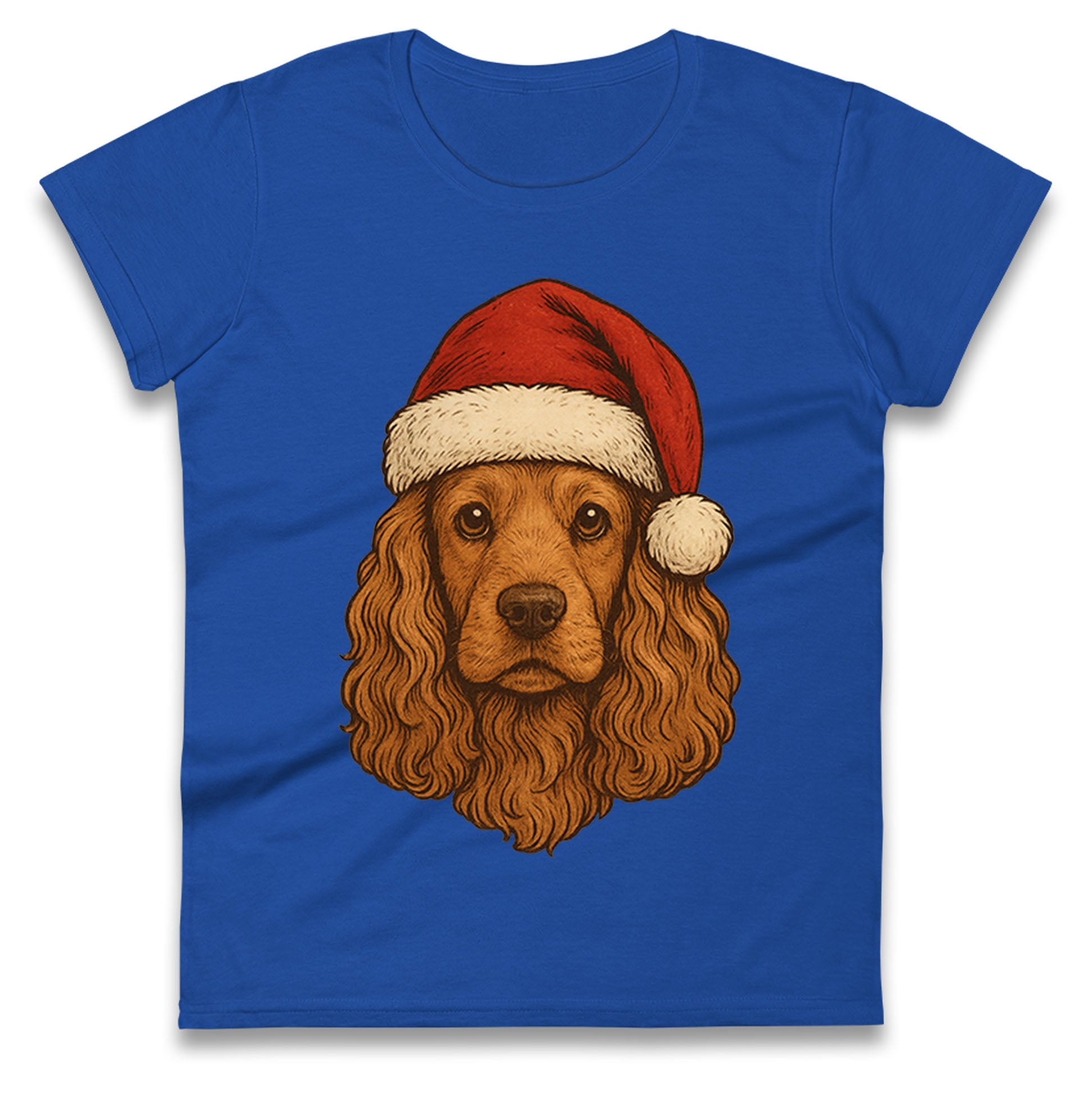 Cocker Spaniel Christmas Ladies T Shirt
