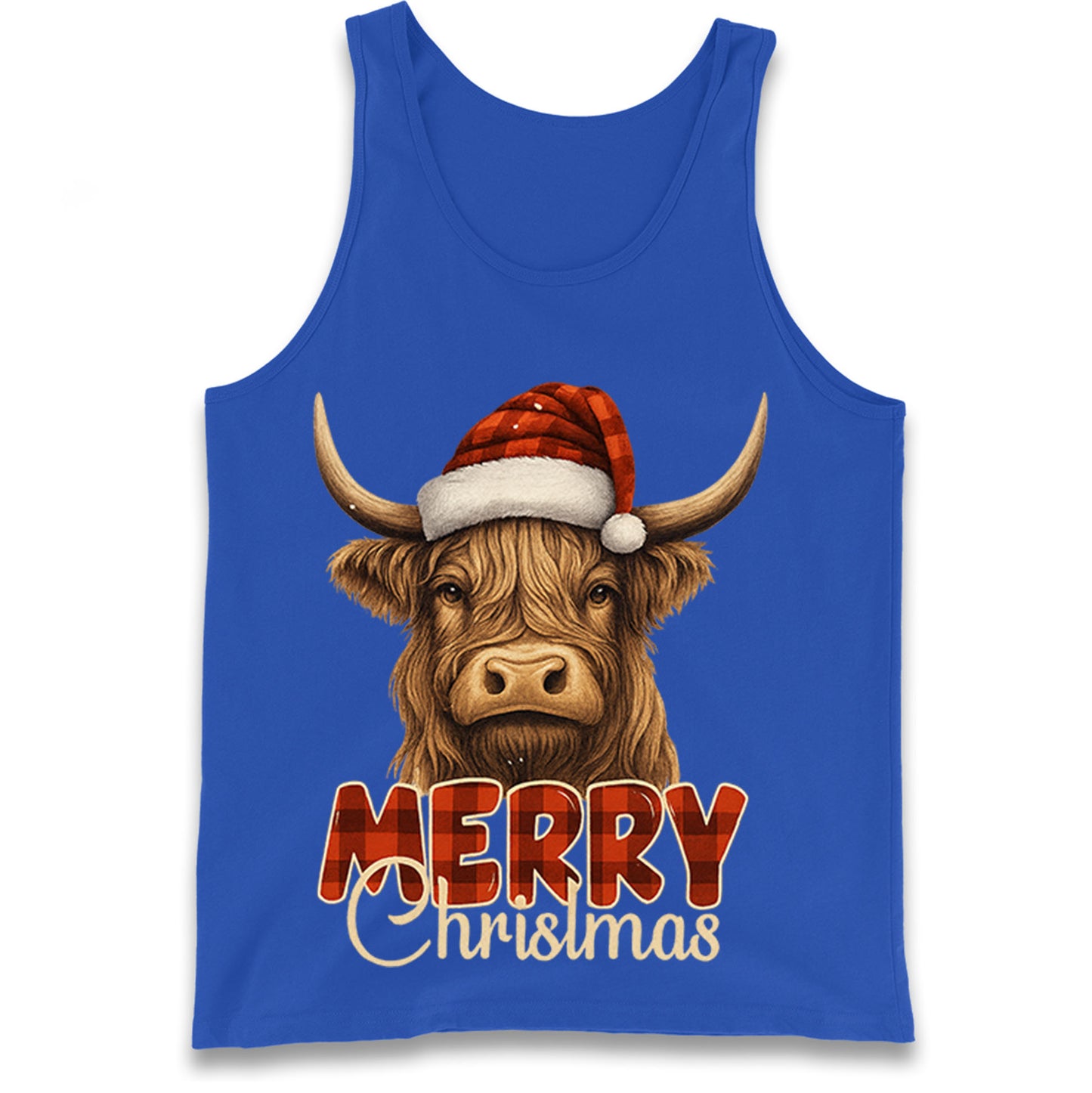 Highland Cow Christmas Tank Top 