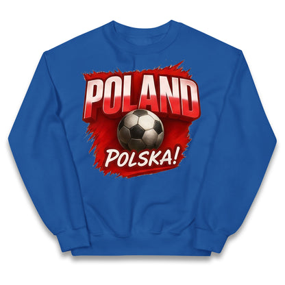 Poland Retro World Cup  Kids Jumper