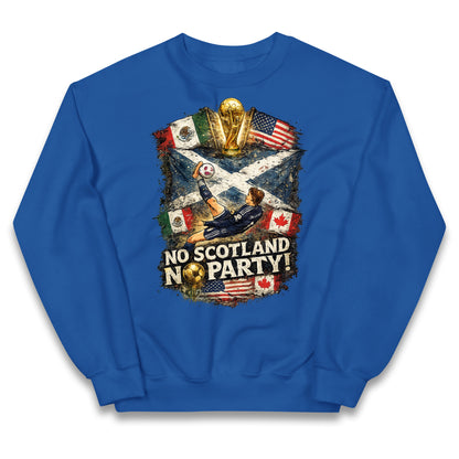 No Scotland No Party World Cup 2026 Kids Jumper