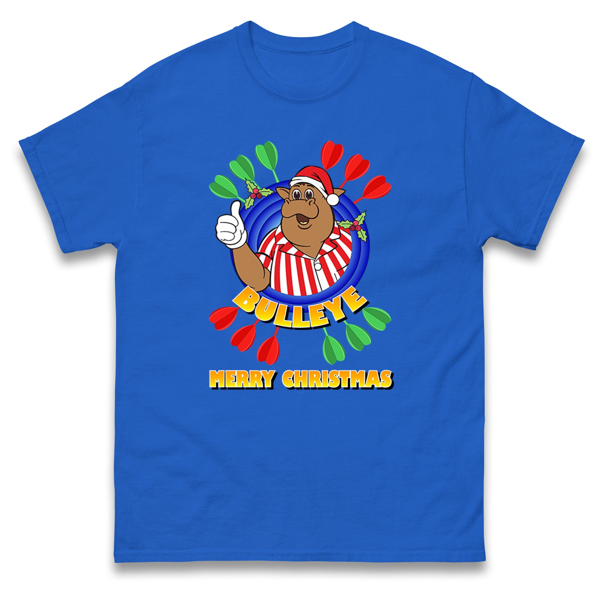 bullseye dartboard christmas t shirt