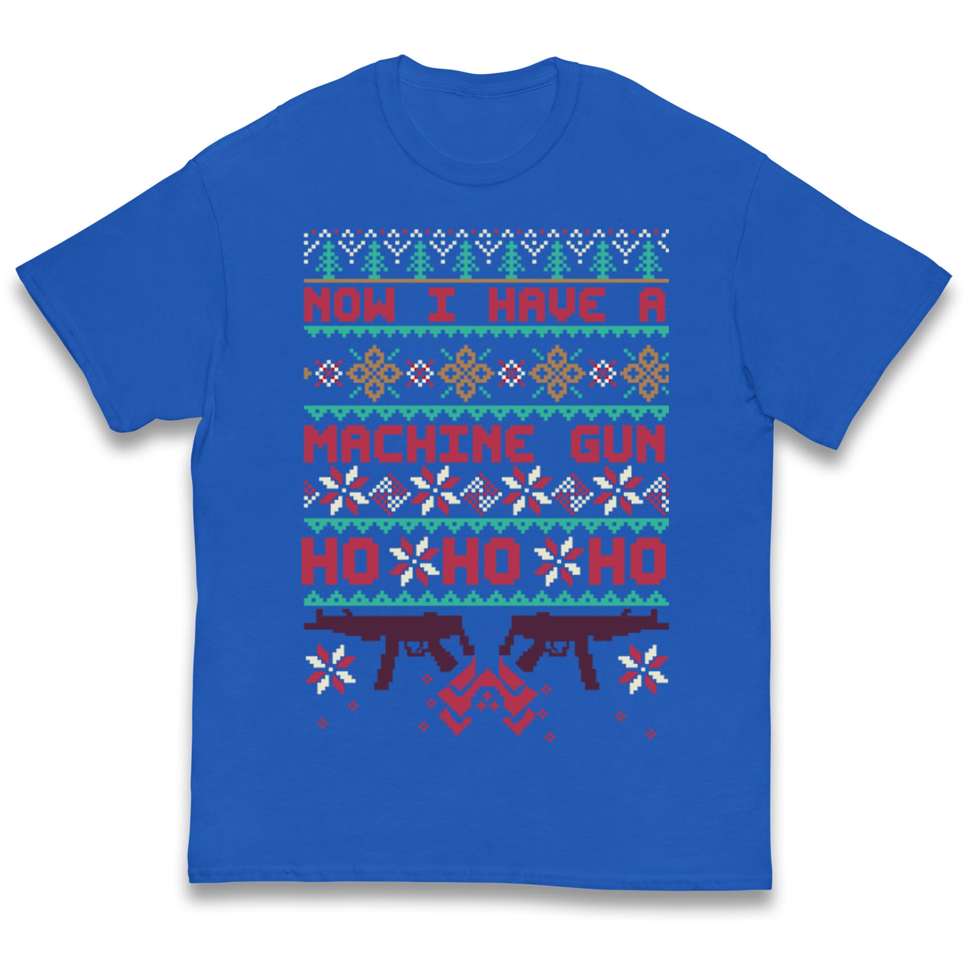 Now I Have A Machine Gun Christmas Kids T Shirt