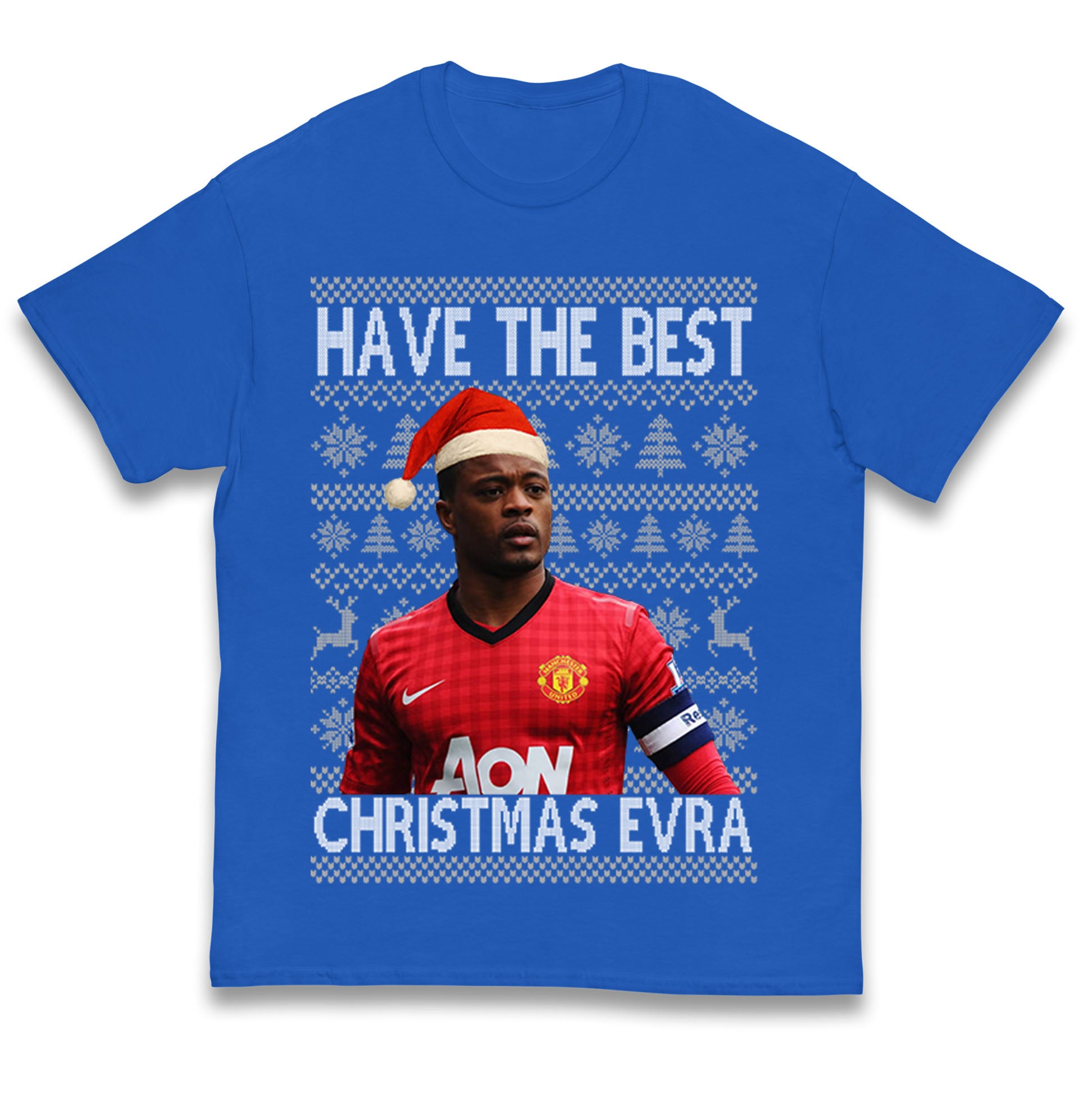 Man Utd Xmas Kids T Shirt 