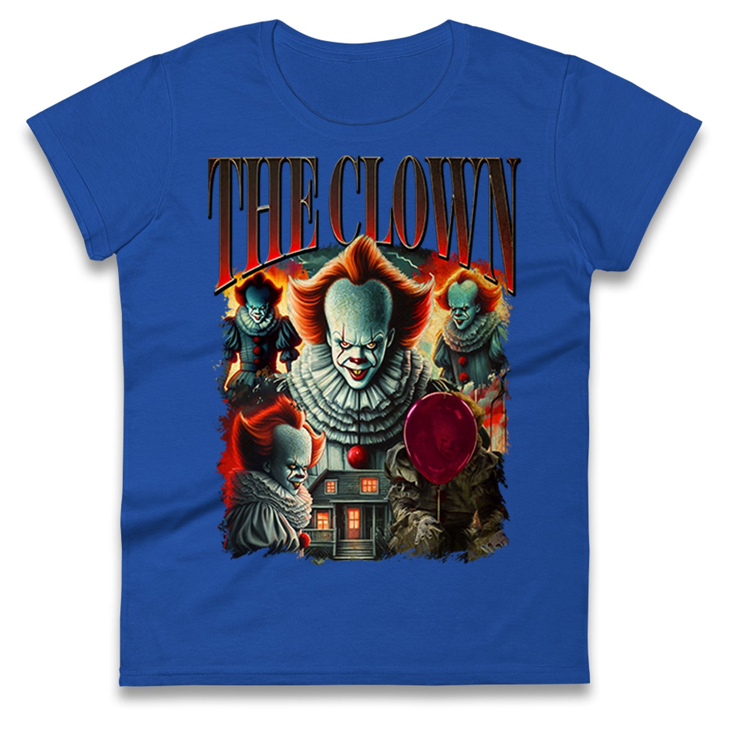 The Clown Halloween Bootleg Womens T Shirt