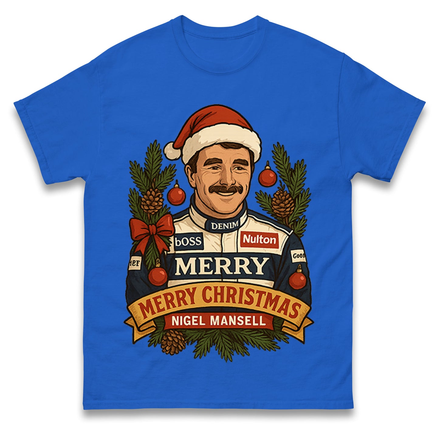 Nigel Mansell Christmas T Shirt