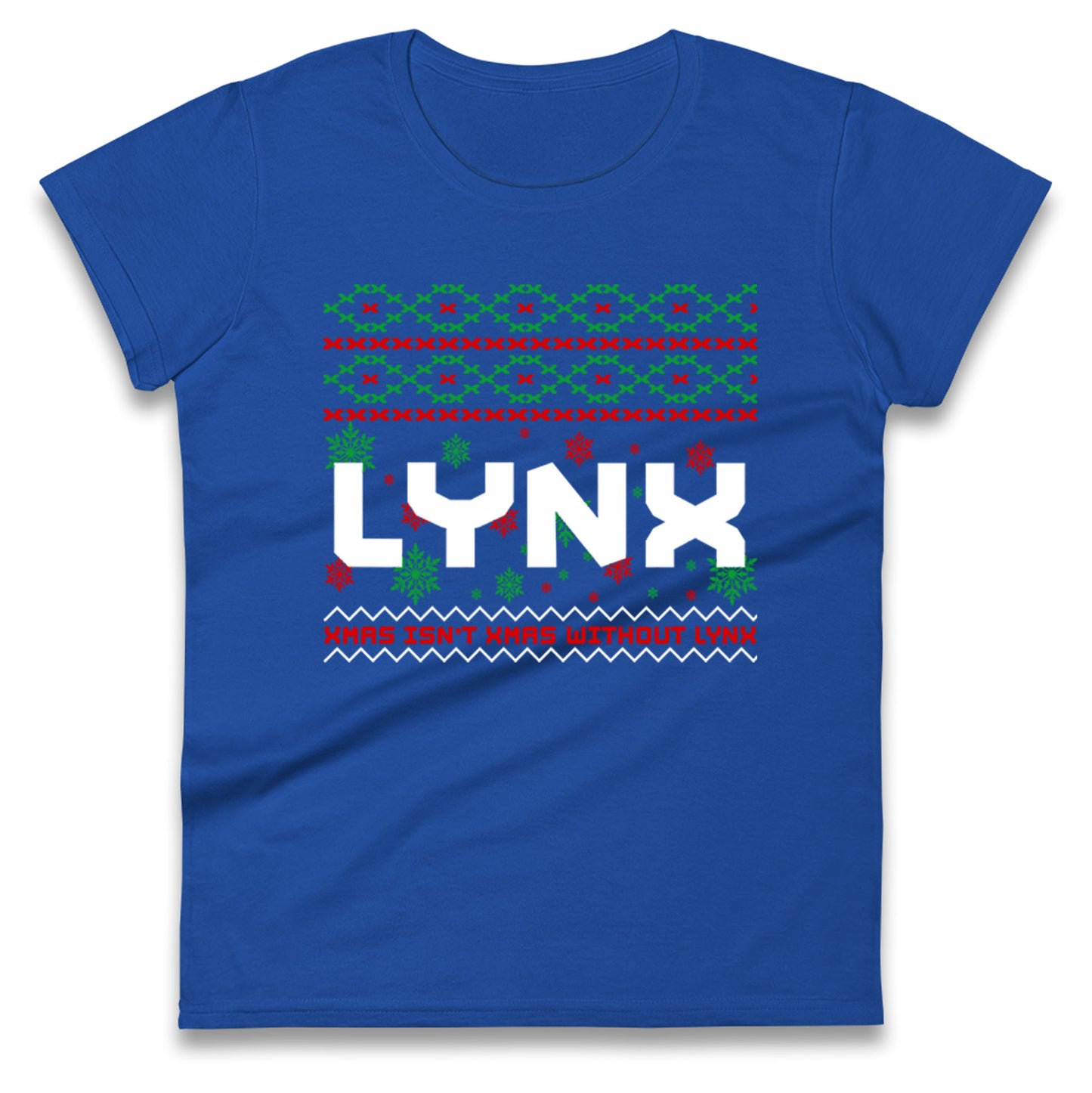 Lynx Christmas Ladies T Shirt