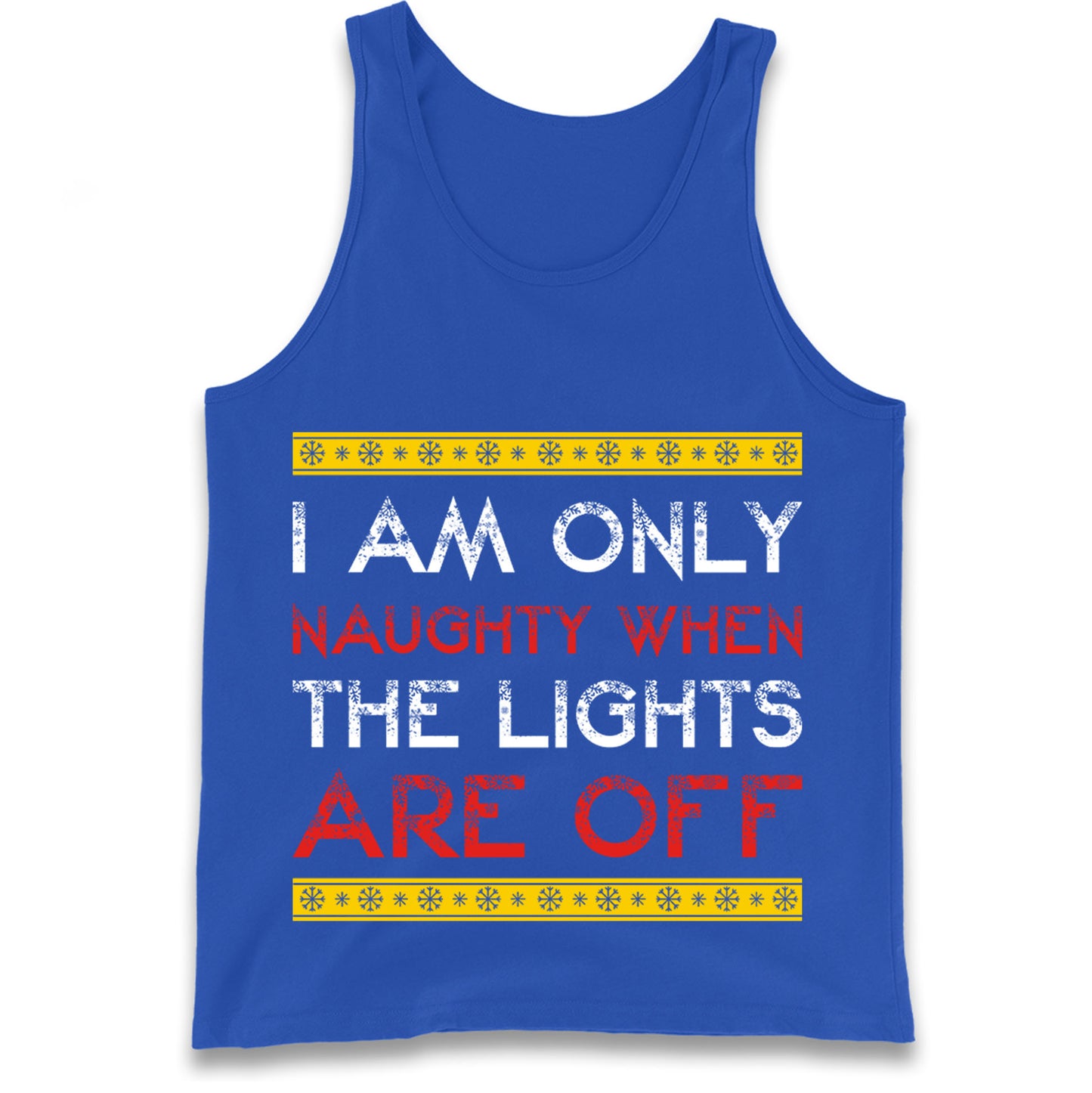 naughty christmas tank top