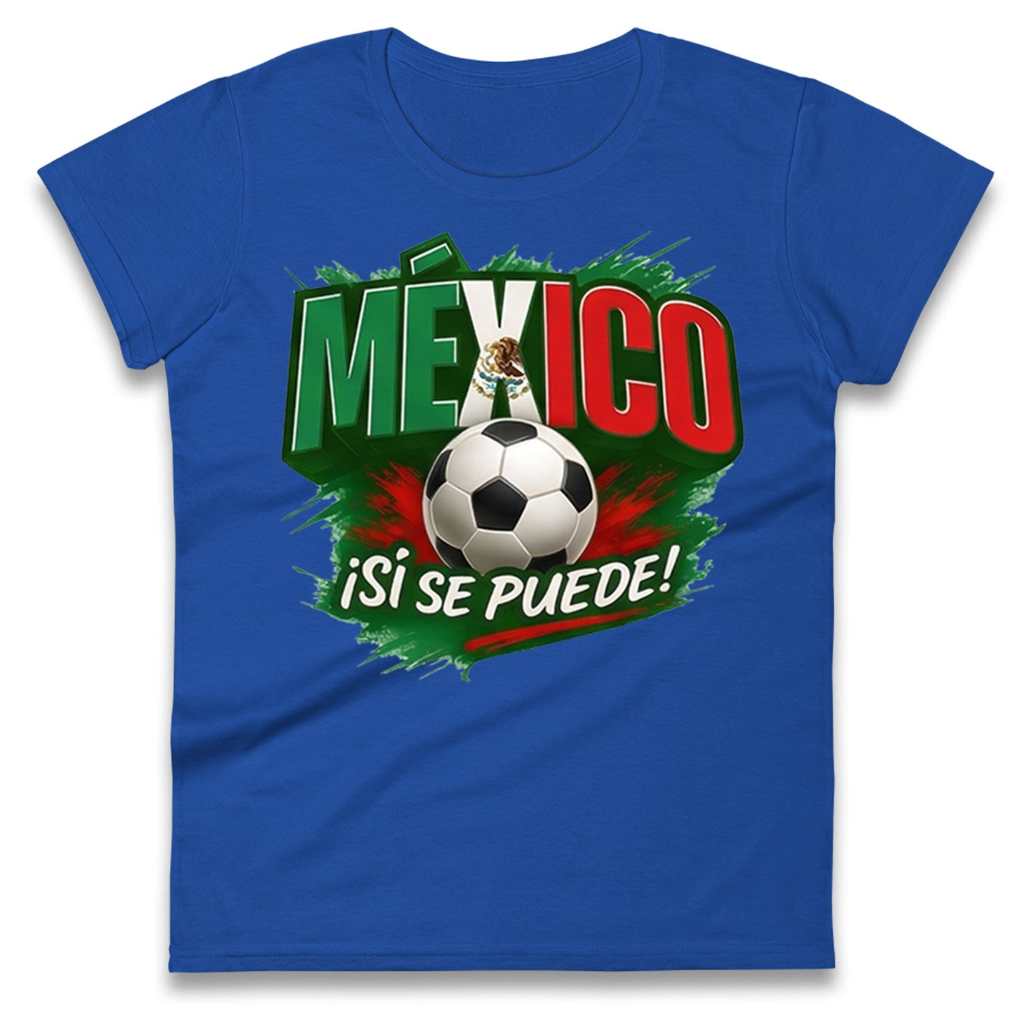 Mexico Retro World Cup Ladies T Shirt