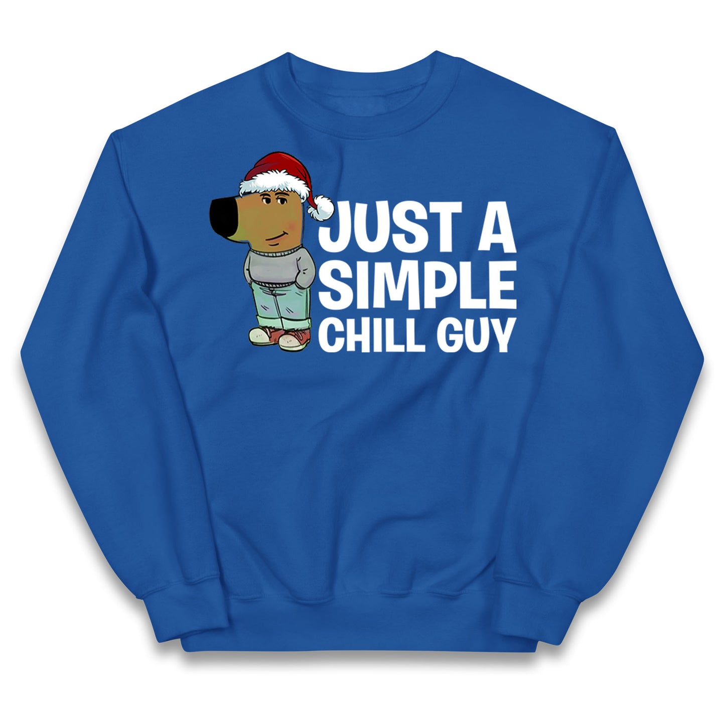 chill guy christmas jumper