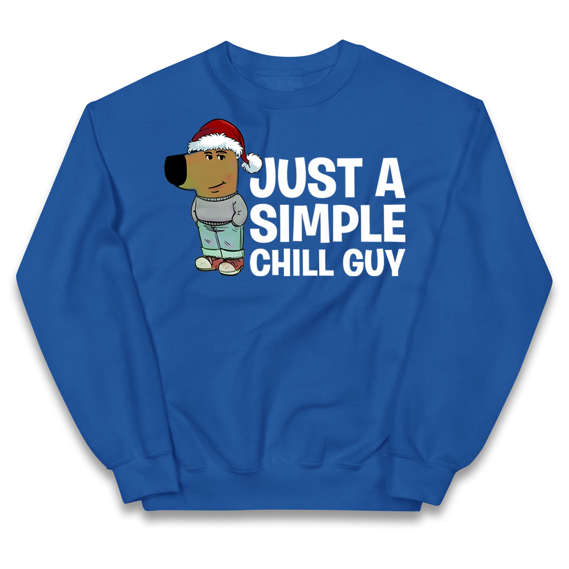 chill guy christmas jumper