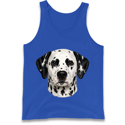 Dalmatian Dog Face Tank Top