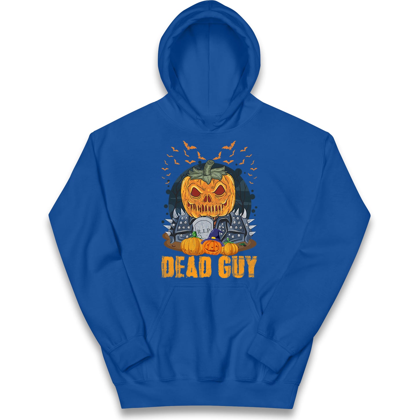 Scary Pumpkin Dead Guy Halloween Hoodie

