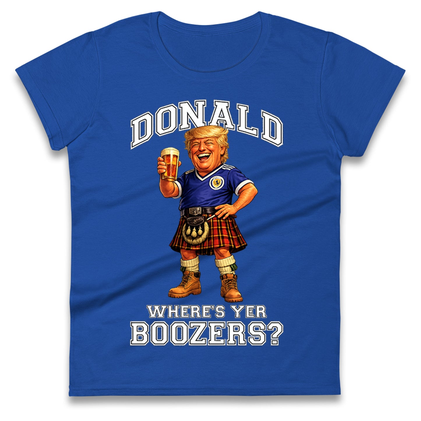Donald Trump Scotland World Cup Ladies T Shirt