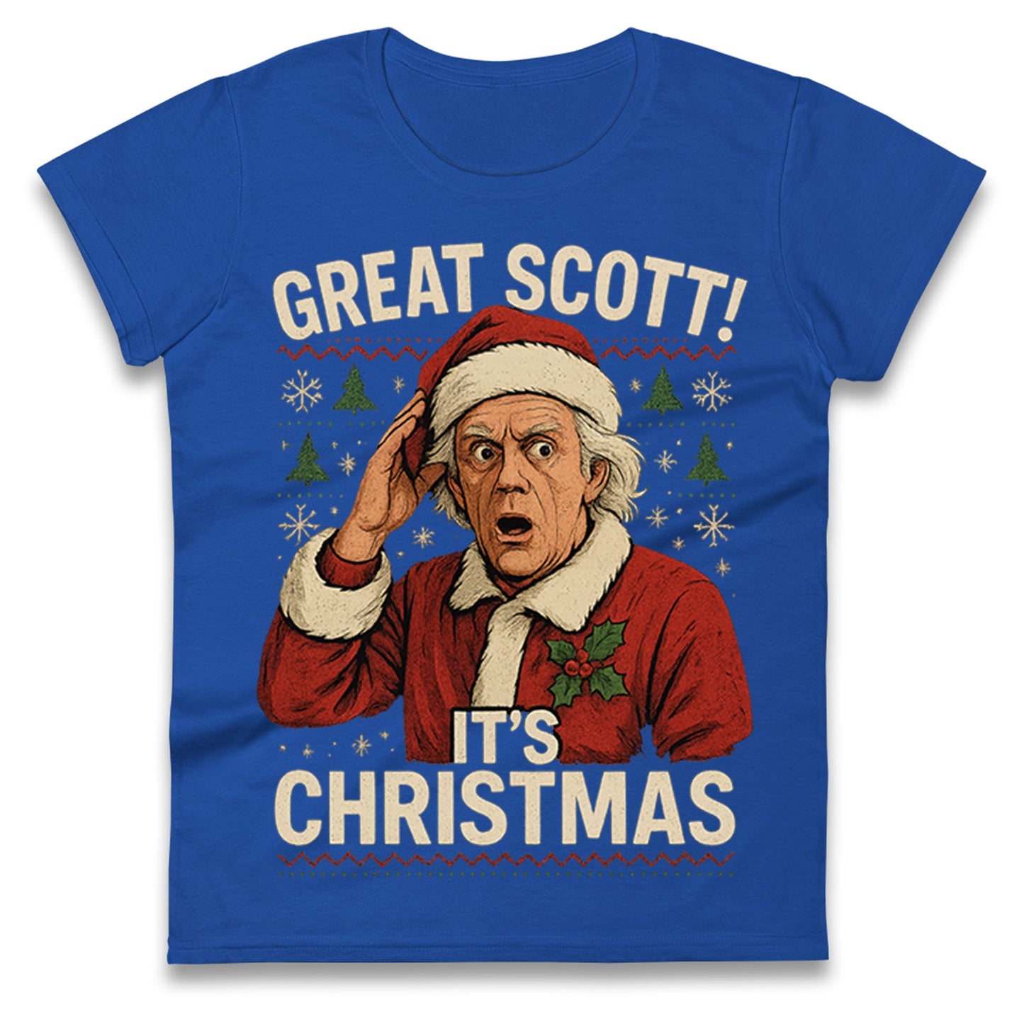 Back to the Future Doc Brown Ladies T Shirt