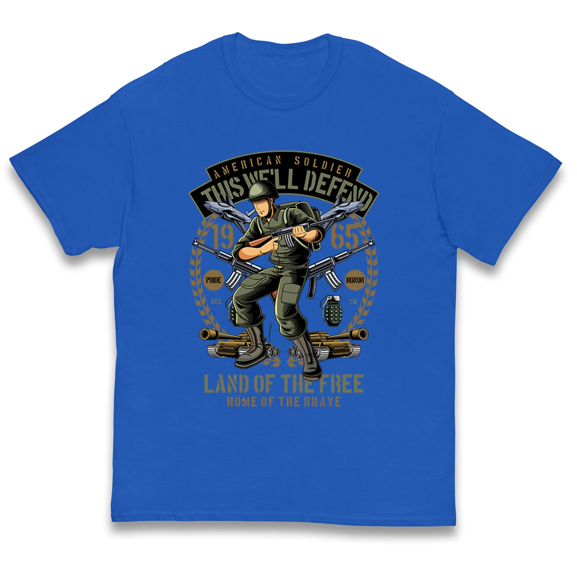 American Soldier Kids T Shirt