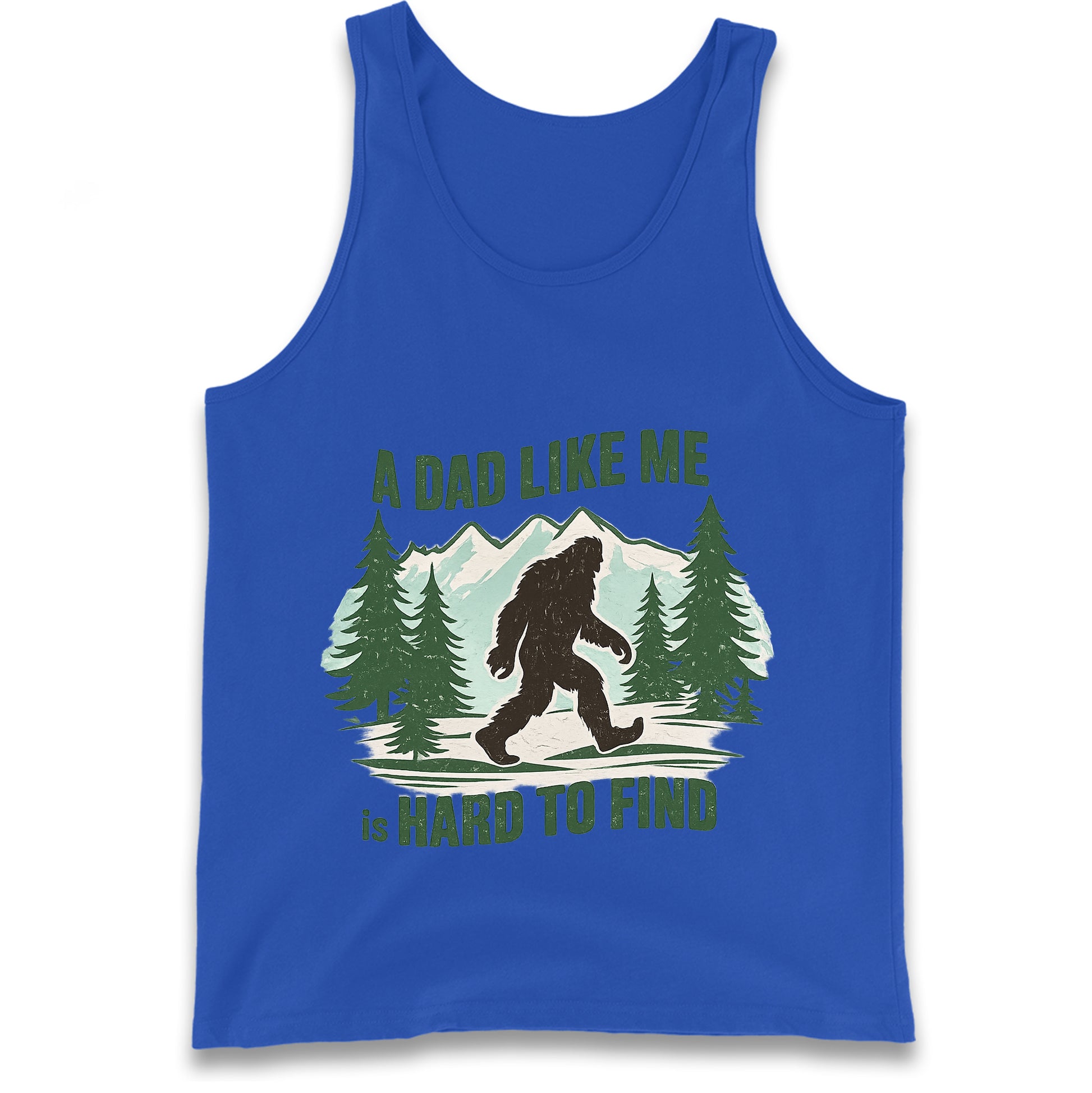 Retro Funny Bigfoot Dad Tank Top