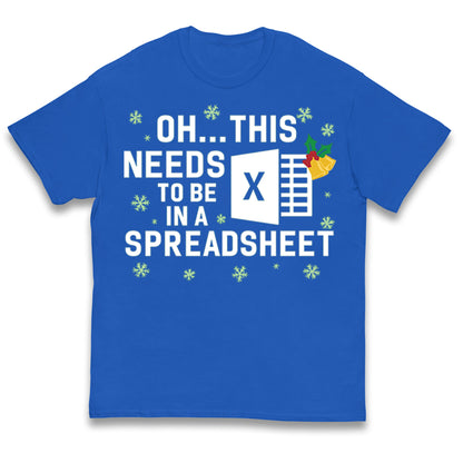 Excel Christmas Kids T Shirt