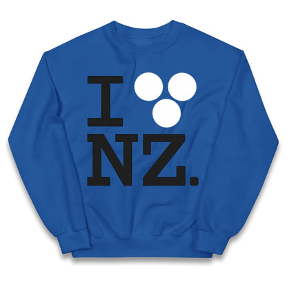 I Love NZ Orlando Bloom Huffer Kids Jumper